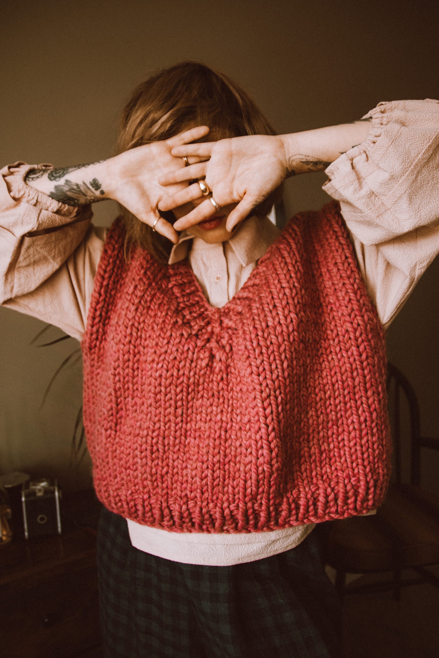 The Knitted Vest ⋆ The Make Shed